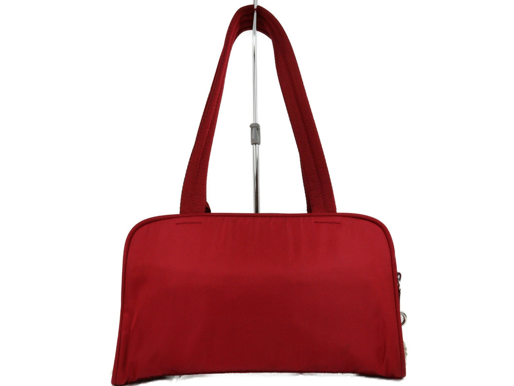 Prada red hue vibrant bag Tessuto shoulder
